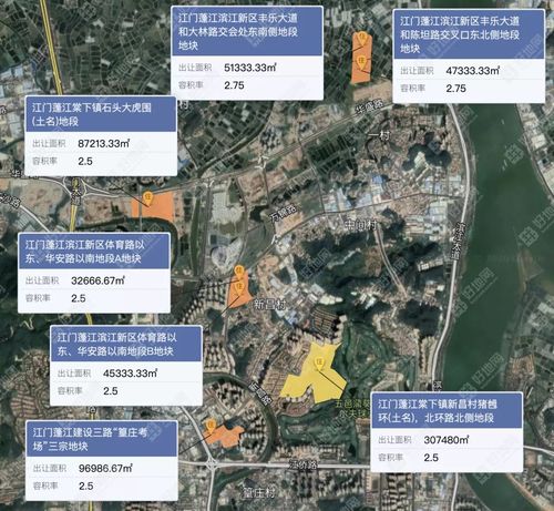 滨江新区地块分布图(来源:好地大数据)