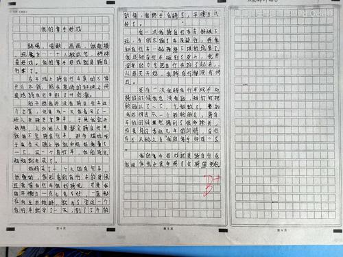 作文答题卡,书写达标训练(1)