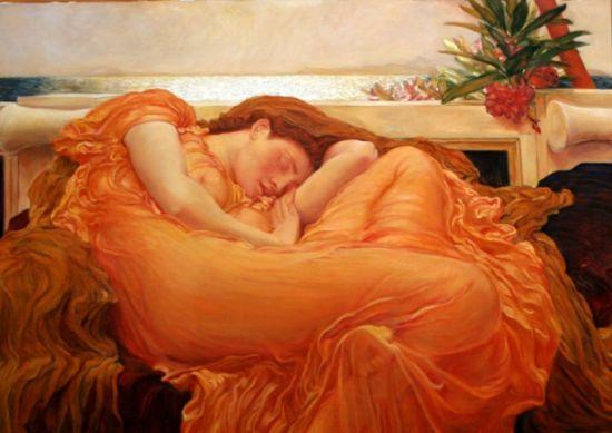 雷德里克·莱顿作品《flaming june》炽热的六月 估价:60000-90000