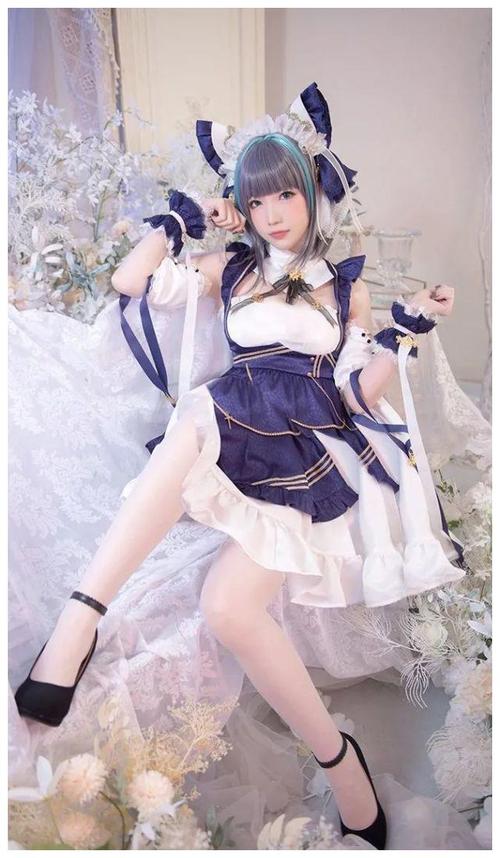 cos:碧蓝航线女仆柴郡cos正片@妖少
