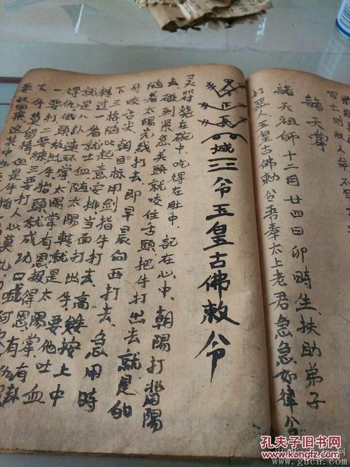 防身保命治病点穴五雷掌符咒书(复印稿)