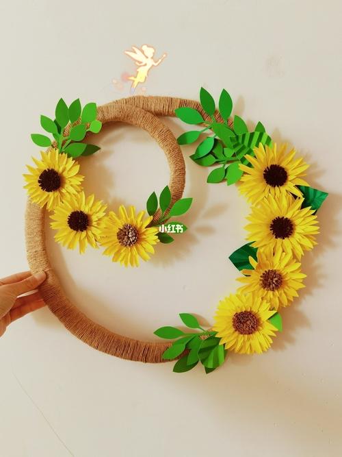 折纸花环_折纸_幼儿园_环创_开学_幼儿园开学环创_兴趣爱好_手工