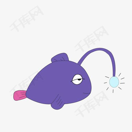 深海鮟鱇鱼简笔画