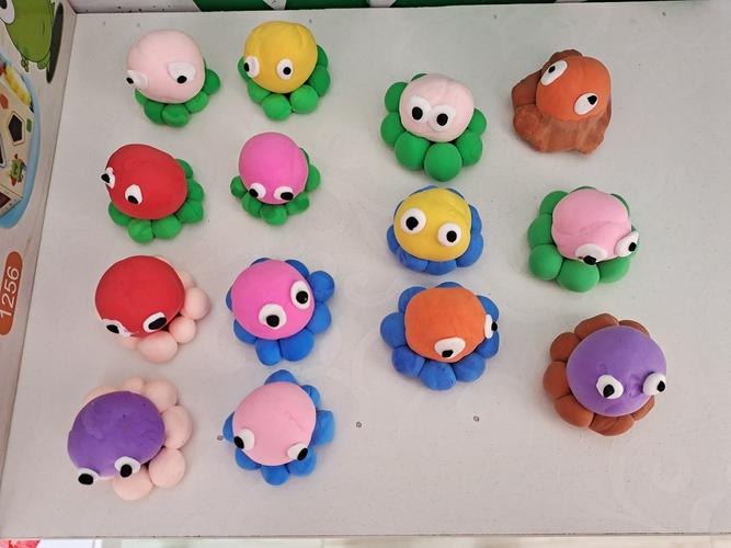 托班彩泥手工——章鱼