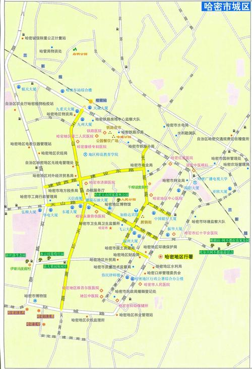 哈密市城区地图