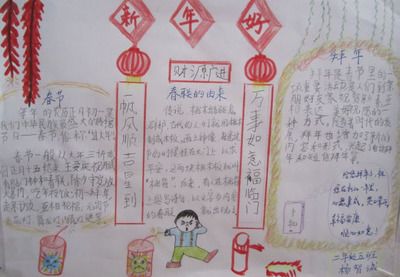 除夕之夜团圆为主题小学生手抄报 爱为主题的手抄报