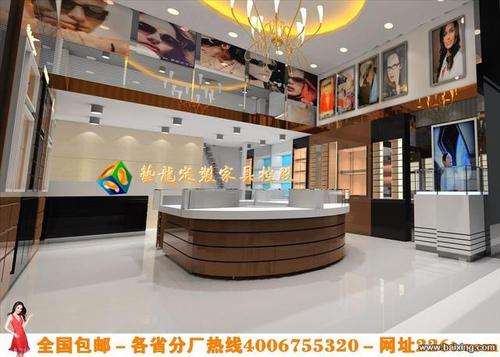 个性眼镜店装修展柜效果图大全|时尚眼镜店装修11