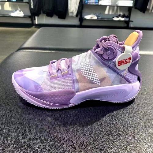 李宁篮球鞋2021新款音速9棉花糖男子耐磨回弹篮球场地