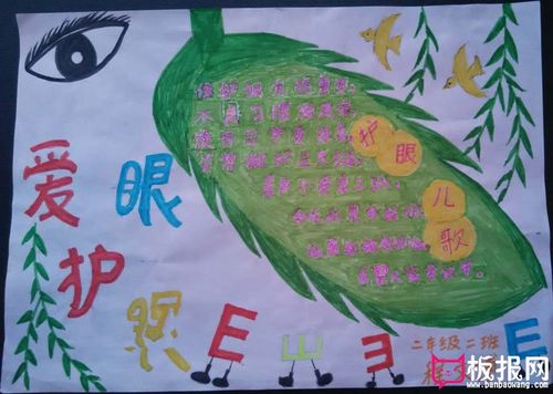 小学生爱眼护眼手抄报图片保护好眼睛