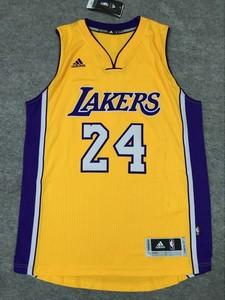 阿迪达斯adidas夏季全新正品科比湖人主场r30 sw球衣篮球服au面料