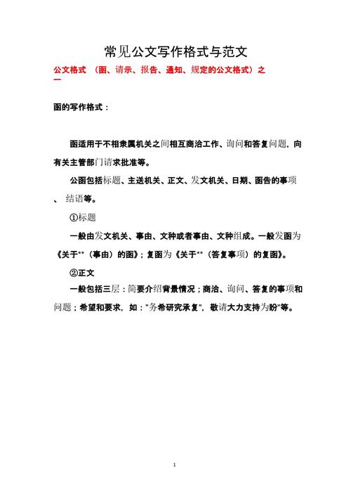 pptx 常见公文写作格式与范文 公文格式 (函,请示,报告,通知,规定的