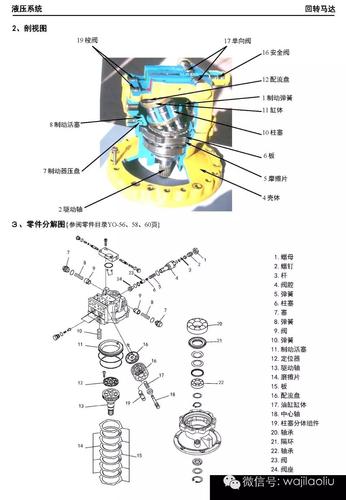 小松液压系统大泵分配器各阀解剖图工作原理图部件功能故障诊断等等