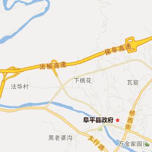 保定市阜平县地图