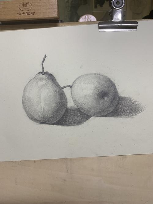素描基础之水果|纯艺术|绘画|小潘儿啵啵 - 原创作品