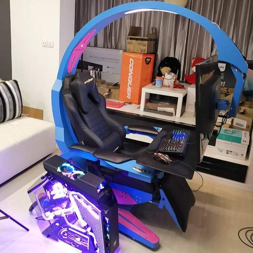 电脑椅红太空舱游戏快乐乐电座舱办公懒人人网电竞