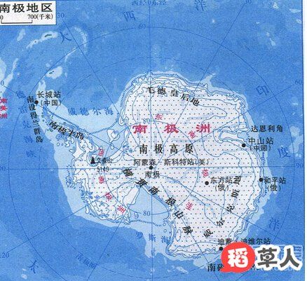 南极洲地图