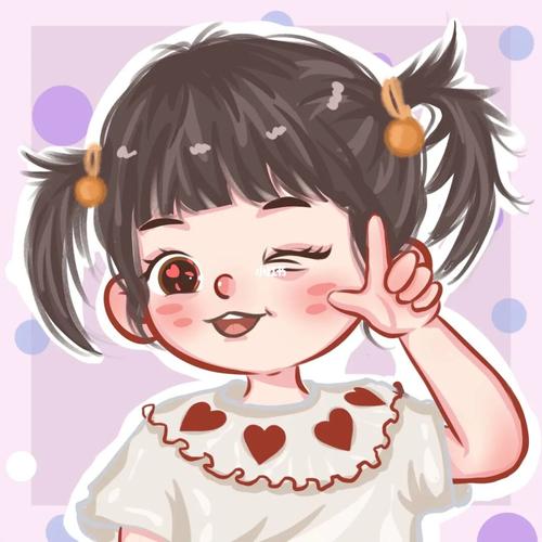 【卡通头像】丸子妹笑向你wink啦