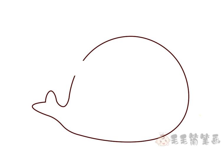 可爱的q版鲸鱼简笔画