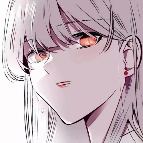 白发动漫女头二次元女生头像