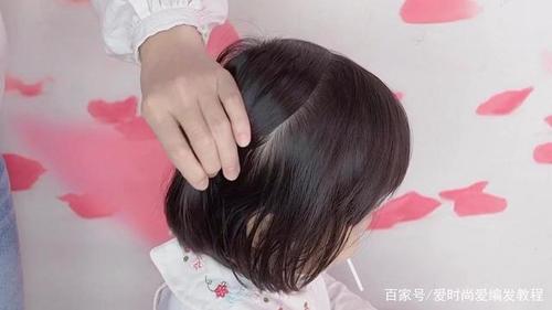天气热了,儿童短发侧编发这样编,好看又凉爽,编发教学图集