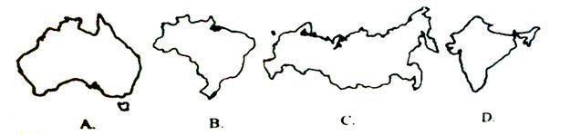 填绘地图(三) 描绘俄罗斯,印度,巴西,美国,澳大利亚轮廓图,尝试在你画