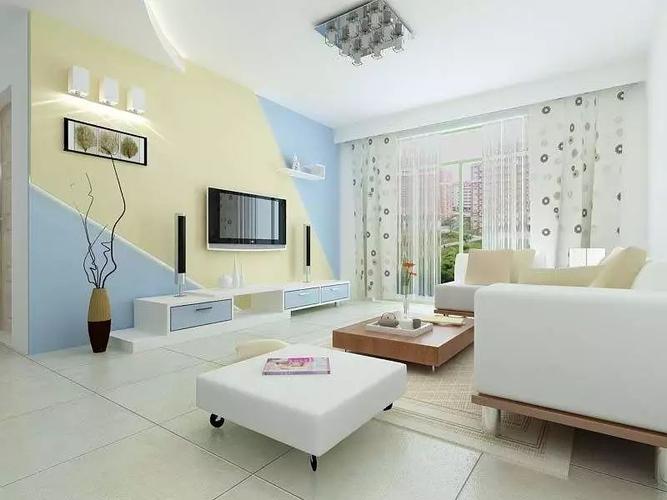 起居室用暖色,餐厅可以用深暗色,厨房用浅亮的颜色.