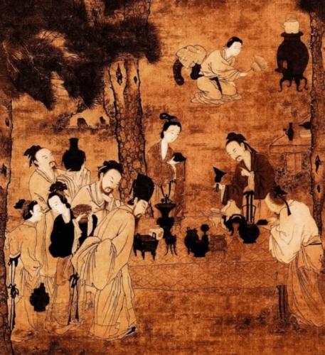 南宋 刘松年《博古图》   台北"故宫博物院"藏