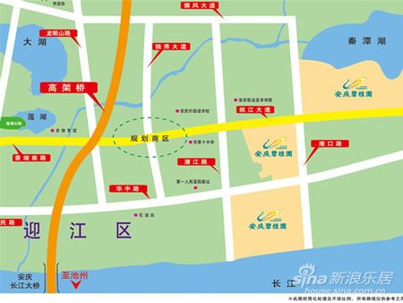 安庆碧桂园在东部新城中的区位