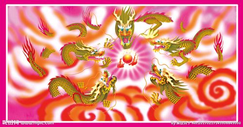 五龙戏珠图片