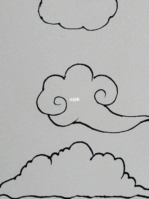 白云画法_简笔画_教程_绘画_白云_兴趣爱好_绘画