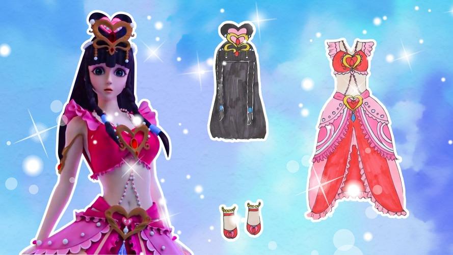 手工纸娃娃玩具纸娃娃装扮叶罗丽精灵梦王默灵犀公主装扮