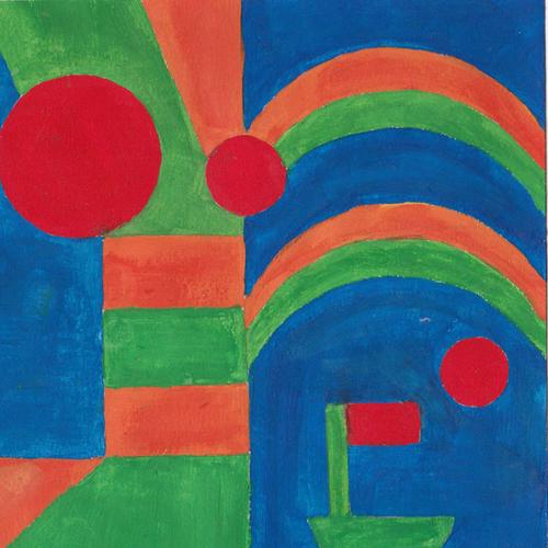 彩色构成图不同色彩的对比