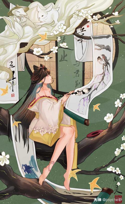 祝点赞的小伙伴都能抽到哇#阴阳师同人##绘世花鸟卷