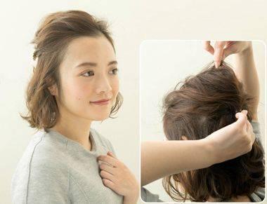 圆脸女生简单短发扎发2022年新款短发扎发教程