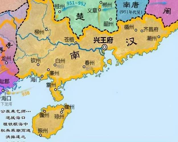 南汉五代十国之一存在67年最终被北宋消灭