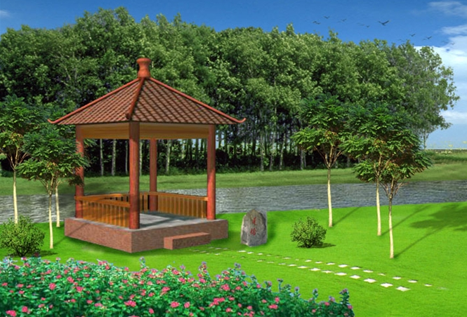 幽雅系列风景区亭子图片