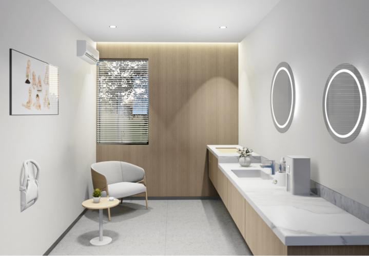 南山公园明华公厕母婴室效果图.