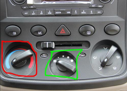五菱宏光汽车空调怎么开暖风,我试过怎么不起来呢