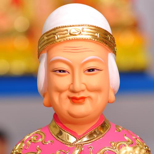 胡三太爷胡三太奶像彩绘东北保家仙狐三太爷太奶树脂佛像摆件24寸