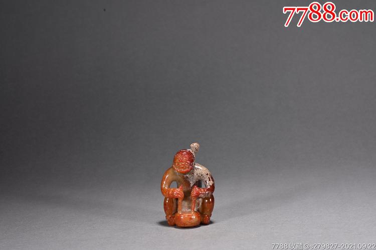 老和田玉胡人摆件