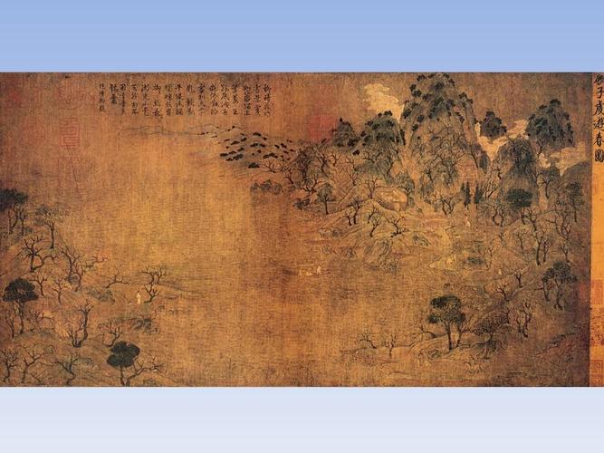 人一生要知道的60幅中国名画之6《游春图》ppt