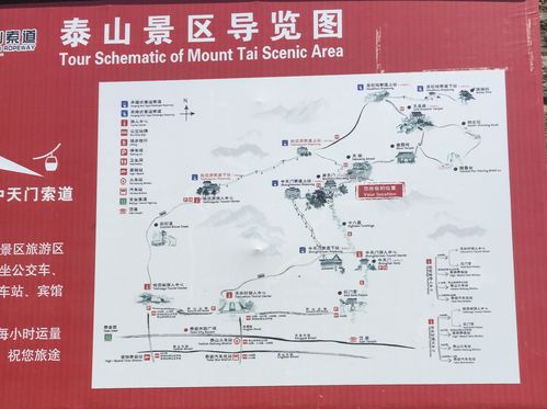泰山景区导览图