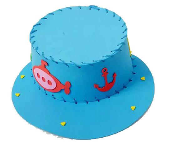 制作立体粘贴画创意缝制益智玩具幼儿园材料包 diy 帽子儿童手工 eva