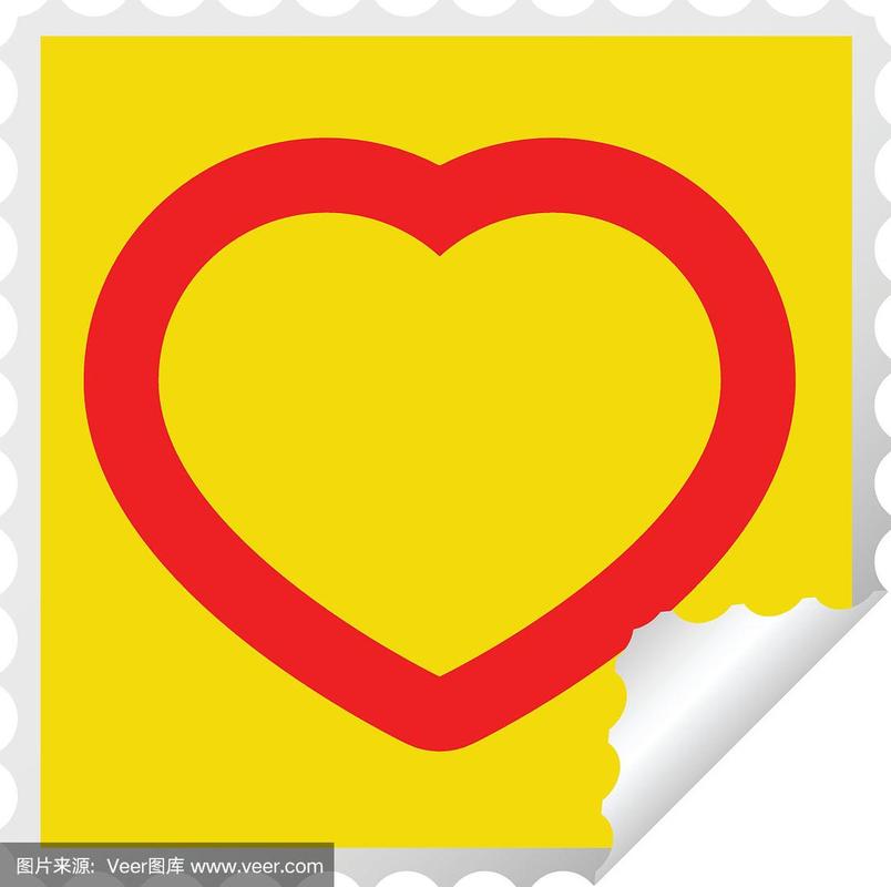 标签,动物心脏,正方形,美国,艺术