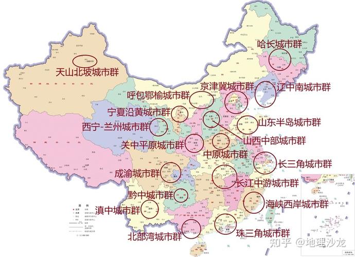 我国重点建设的十九个城市群中,有三个位于西北干旱半