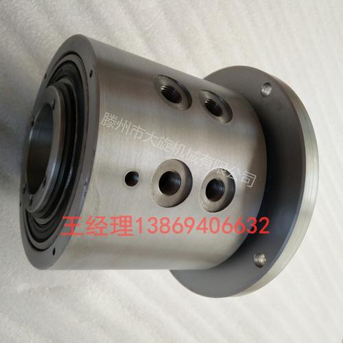过孔液压旋转接头中空液压回转接头冶金机械旋转接头多 4通道