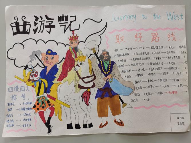 十八中西马初一语文名著阅读 《西游记》手抄报评比