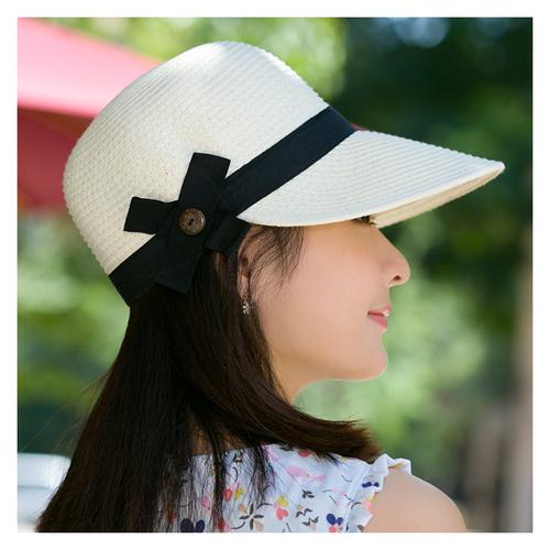 盛世尼曼帽子女士夏天草帽遮阳沙滩帽马术帽防晒太阳帽鸭舌帽户外出游