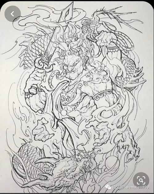 纹身手稿 新传统 最新纹身素材 纹身线条手稿