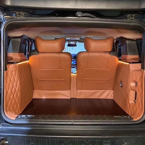 悍马h2改装航空座椅--悍马h2内饰翻新